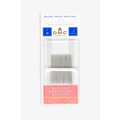 Image of DMC embroidery needles Pack of 16 Pointed Traditional
