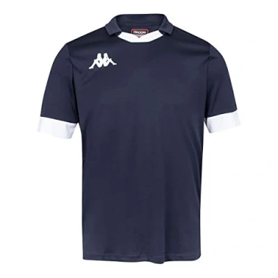 Image of Kappa Tranio Team Shirt, Men, Navy/White (909), S