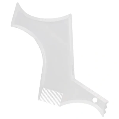 Image of Beard Shaping Tool Transparent Comb Styling Template for Men&#039;s Line Up &amp; Edging