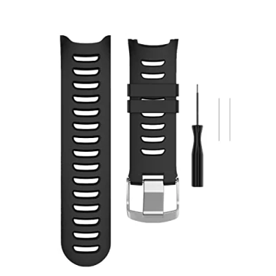 Image of Muovrto Replacement Strap for Garmin Forerunner 610, Soft Silicone Sport Band Wath 610