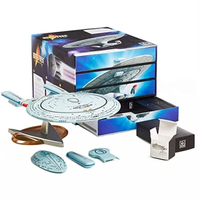 Image of CC Countdown Characters 2024 Star Trek USS Enterprise Collectible Figure Official Merchandise Buildable Advent Calendar Statue