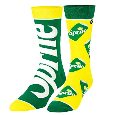 Image of Cool Socks, Official Coca Cola Funny Novelty Print Adult, Green, Large