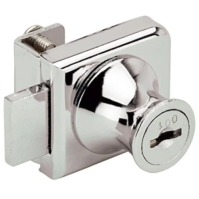 Image of RONIS 31160 Glass Door Bolt Furniture Lock 19mm CP