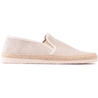 Image of V.GAN Mens Vegan Pecan Espadrilles Shoes Natural 9 UK