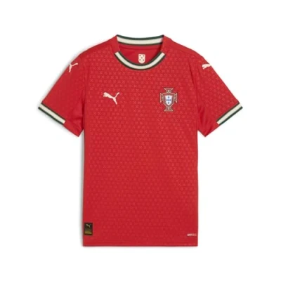 Image of Puma Portugal 2025 HOME National team wear for kids, Size: 12y (11 12y), Sport red/sugared almond