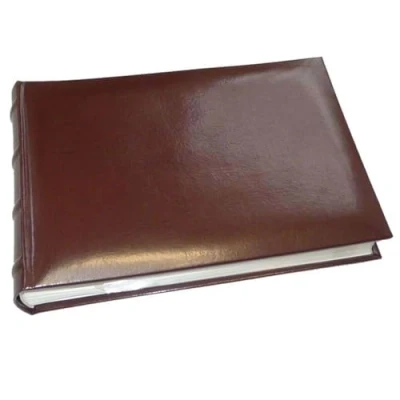 Image of walther Design Photo Album Red 100 Photos 15 x 20 cm Memo Slip in Imitation Leather with Raised Bands, Classic ME 373 R
