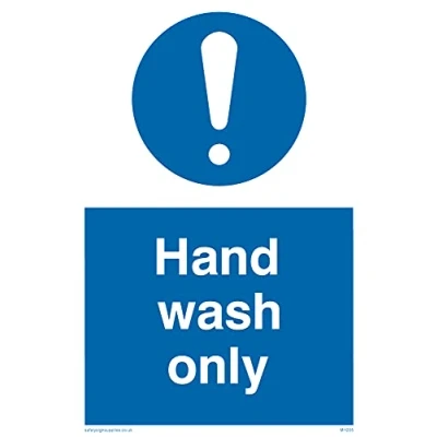 Image of Pack of five Hand Wash Only Sign 100x150mm A6P