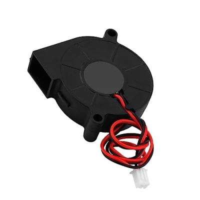 Image of 3D Printer Cooling Fan, Richer R DC 12/24V 50 * 15mm Blow Radial Fan Turbofan Cooler Kit Accessories High rotation Speed with Low Noise for (24V)