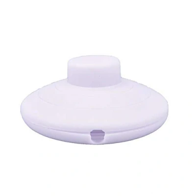 Image of Foot Press Switch, SENRISE 2A Round Floor Switch for Standing and Lamp (White)