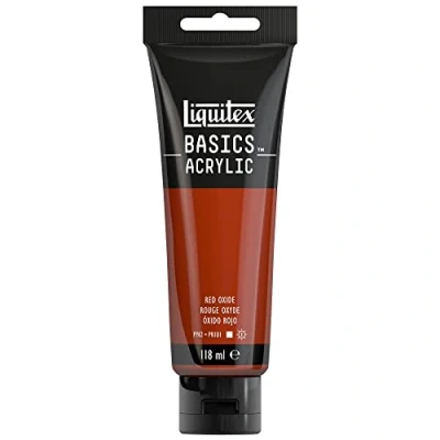 Image of LIQUITEX Basics Acrylic Paint, Red Oxide, 118 ml Tube