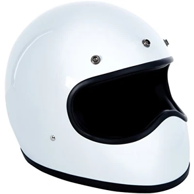 Image of DMD 1FFS10000WH02 Racer Motorcycle Helmet, White, S
