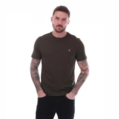 Image of Farah Men&#039;s Dean Short Sleeve T Shirt in Green