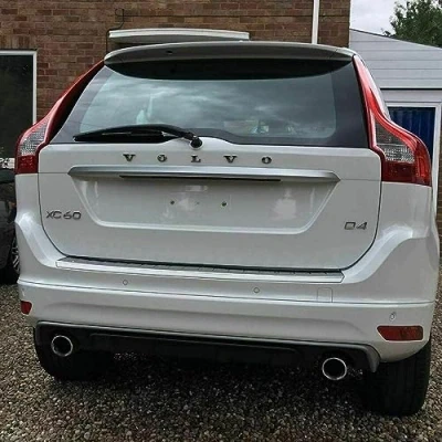 Image of XC 60 FACELIFT (2014 2017) Stainless Steel Chrome Rear Bumper Protector Scratch Guard