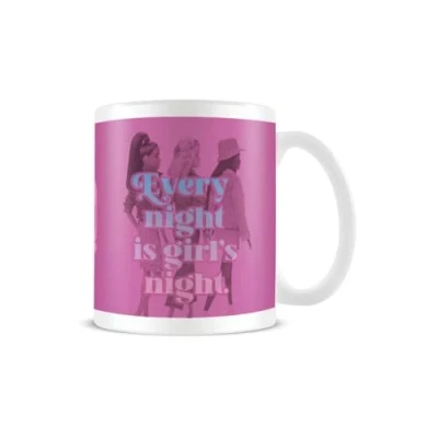 Image of Pyramid International Barbie Mug (Every Night is Girls Design) 11oz Ceramic Coffee Mug, Movie Cups and Mugs for Women Official Merchandise, White