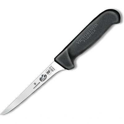 Image of Victorinox Flexible Fibrox Boning Knife, Stainless Steel, Black, 13 x 5 cm