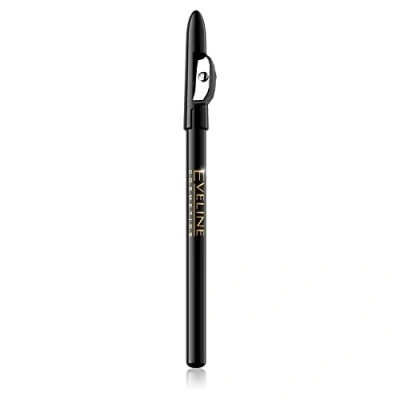Image of Eveline Eyeliner Pencil Eye Makeup with Sharpener Black 1 Piece