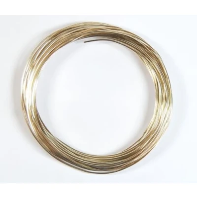 Image of celloexpress Aluminium Craft Wire 1mm x 10m (Diameter Length) PALE GOLD
