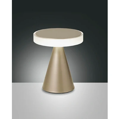 Image of Neutra Integrated LED Table Lamp Gold Matt Glass