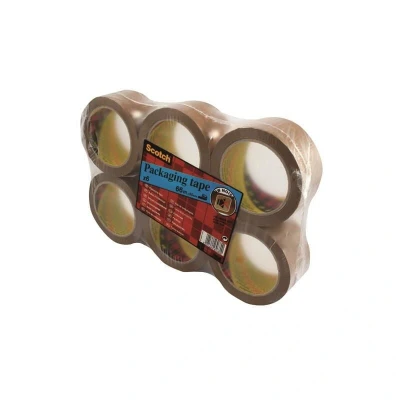 Image of Scotch 3M69680 50mm x 66m PVC Tape Buff(Pack of 6)
