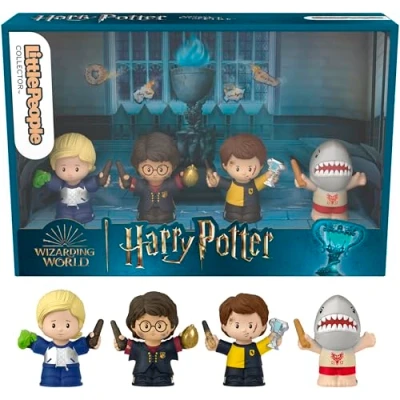 Image of Little People Collector Harry Potter and The Goblet of Fire Special Edition Set for Adults &amp; Fans, 4 Figures in a Display Box