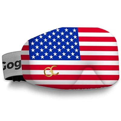 Image of GogglesCover: Protective ski goggles cover, USA flag design