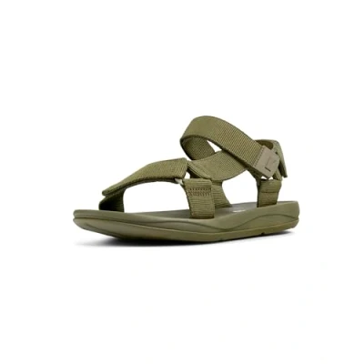 Image of Camper Match Walking sandals, Men&#039;s, Size: 10, Mittelgrün Leather/synthetics