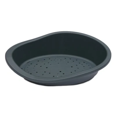 Image of Rosewood Sonny Classic Plastic Dog Bed, Graphite, 80cm