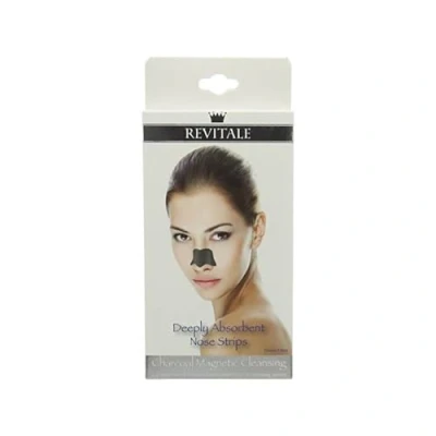 Image of Revitale Charcoal Deep Magnetic Cleansing Nose Pore Strips Removes Blackheads (5 Pack)