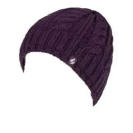 Image of HEAT HOLDERS Ladies Original Thermal Winter Warm Hat One Size (Purple Solid)