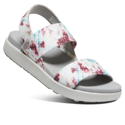 Image of KEEN Women&#039;s Elle Backstrap Slingback Sandals, Andorra/Tie Dye, 2.5 UK