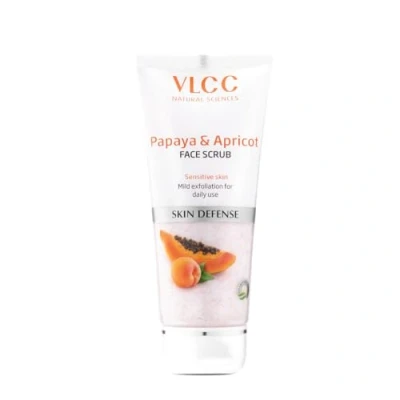 Image of VLCC Papaya &amp; Apricot Face Scrub, 80gm (Pack of 2)(Ship from India)