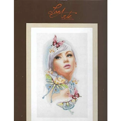 Image of Lanarte Counted Cross Stitch Kit, Cotton, Multicoloured, ca. 26 x 53 cm / 10,4&quot; 21,2&quot;