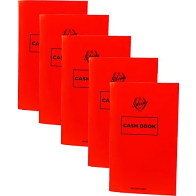 Image of Pack of 10 Silvine 042C Pocket Sized Cash Books,9.9 cm (W) x 15.6 (L)