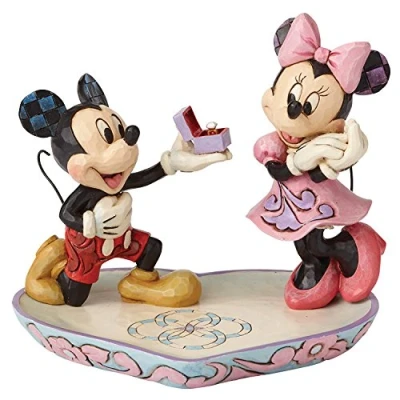 Image of Disney Traditions by Jim Shore A Magical Moment Mickey and Minnie Mouse Figurine