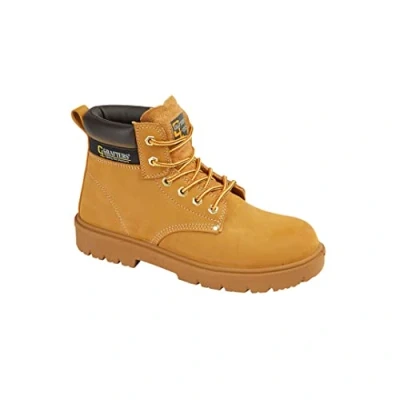 Image of Grafters Stockton Safety Boot Leather Mens Tan Size UK 9.5