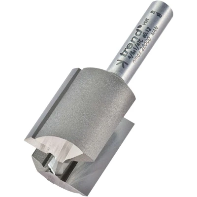 Image of Trend Professional Straight Two Flute Router Cutter, 1/4 Inch Shank, 20mm Cut Diameter &amp; 25mm Length, Tungsten Carbide Tipped, 4/6X1/4TC