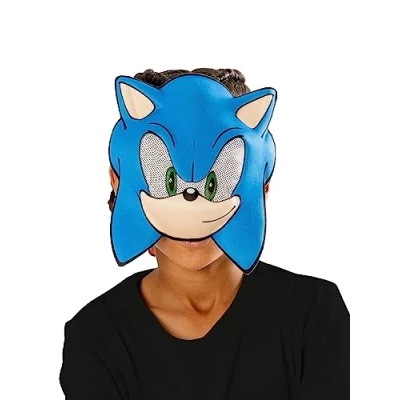 Image of Rubie&#039;s 301602 Masque Halloween Costume, Cartoon, Sonic mask, Standard Size