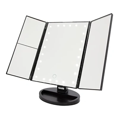 Image of Bauer LED Foldable Mirror Black