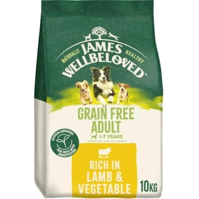Image of James Wellbeloved Dog Adult Hypoallergenic Dry Food Grain Free Lamb 10 kg