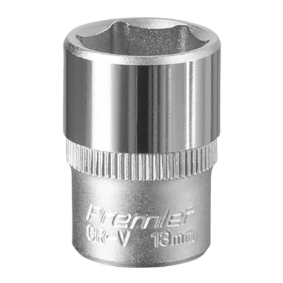 Image of Sealey Premier WallDrive® Socket 13mm 1/4&quot;Sq Drive