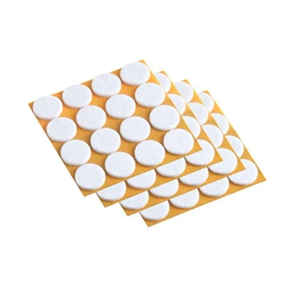 Image of Meister Felt Glider self adhesive, Ø 17 mm, white, 100 pieces, 645036