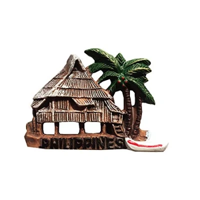 Image of Philippines 3D Chalet Refrigerator Magnet Resin Travel Souvenirs,Handmade Home &amp; Kitchen Decoration Fridge Collection Gift