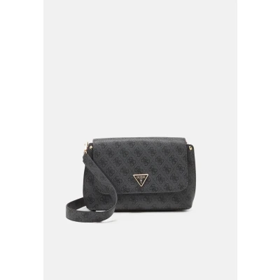 Image of Guess Meridian Across body bag, Women&#039;s, Size: One Size, Coal logo