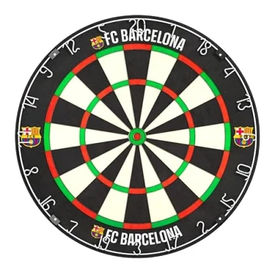Image of Darts Corner Officially Licensed Barcelona Football Club Barca FC Sisal Dartboard, Crest Logo (DB161)