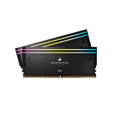 Image of CORSAIR DOMINATOR TITANIUM RGB DDR5 32GB (2x16GB) 6000MHz CL30 AMD EXPO Intel XMP iCUE Compatible Computer Memory Grey (CMP32GX5M2B6000Z30)
