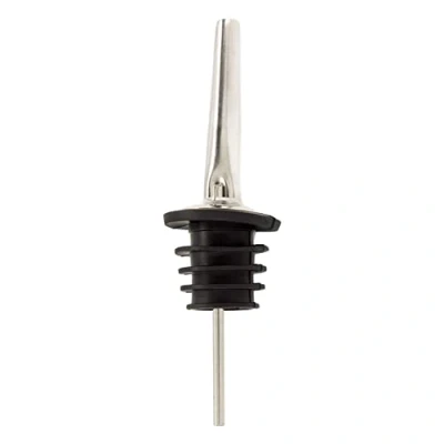 Image of Baalaa Wine Pourer Olive Oil Spout Stopper Stainless Steel Rubber