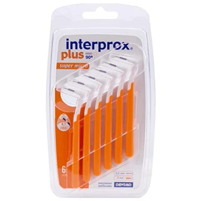 Image of INTERPROX 0.5 MM Orange Super Micro Plus INTERPROXIMAL Brush 6&#039;S