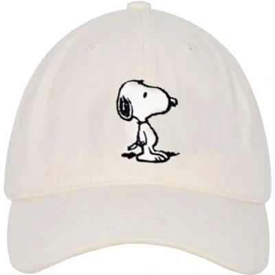 Image of Concept One Unisex&#039;s Peanuts Snoopy Dad Hat, Adjustable Baseball Cap, Tan, Size