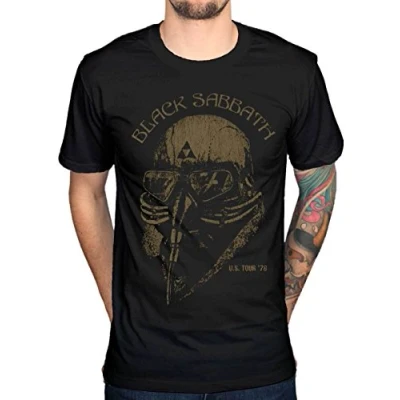 Image of Black Sabbath US Tour 78 Worn By Tony Stark Ironman Mens T Shirt (XXL)