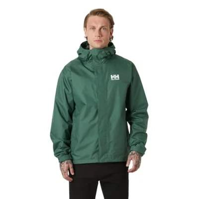 Image of Helly Hansen Men&#039;s Seven J Waterproof Jacket, Green, XL